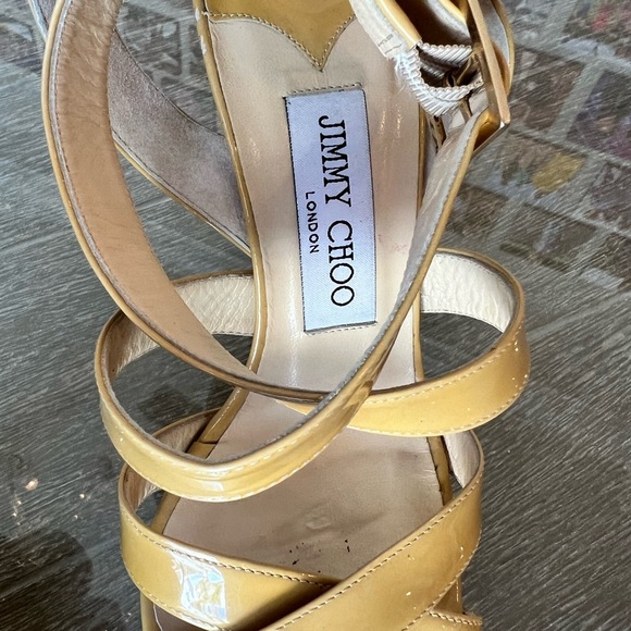 Jimmy Choo Patent Leather Sandals - Picture 14 of 14